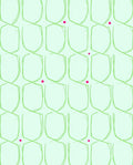 Light Green Shield Pattern with Dots Rug