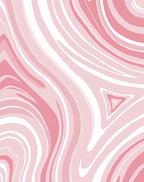 Pink Marble Swirl Design Rug