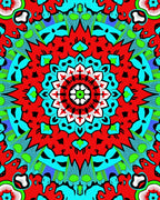 Vibrant Abstract Mandala Design Rug