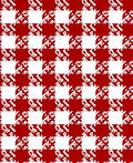 Red White Buffalo Check Design Rug