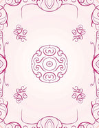 Floral Mandala Design In Pink Rug