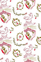 Whimsical red and gold foliage creatures Rug