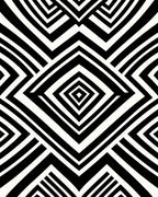 Sharp Black White Geometric Pattern Rug
