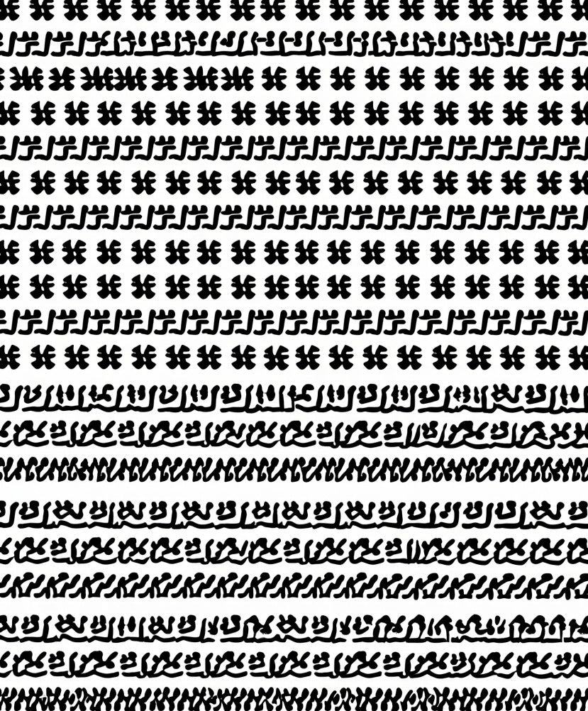 Abstract Script Pattern Rug