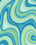 Swirling Water Pattern Rug