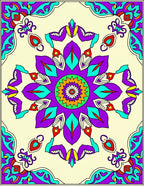 Vibrant Floral Mandala Design Rug