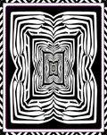 Abstract Zebra Stripe Infinity Rug
