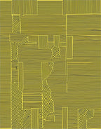 Bold Yellow Black Geometric Lines Rug