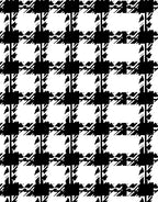 Classic Black White Checkered Pattern Rug