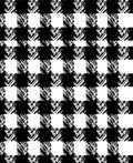 Bold Black White Gingham Check Rug