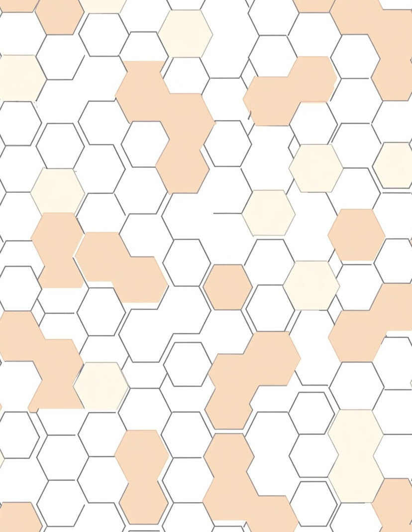 Hexagonal Geometric Pattern Design Rug