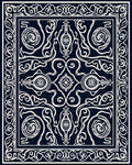 Ornate Swirls and Scrolls Pattern Rug
