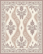 Classic Floral Swirls Pattern Rug