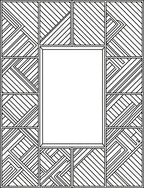 Abstract Geometric Stripe Pattern Rug