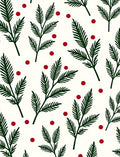 Forest Green Pine Berries Rug