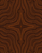 Dark Wood Grain Abstract Pattern Rug