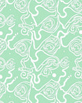 Soft Mint Swirl Abstract Pattern Rug
