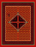 Bold Geometric Tribal Fire Rug