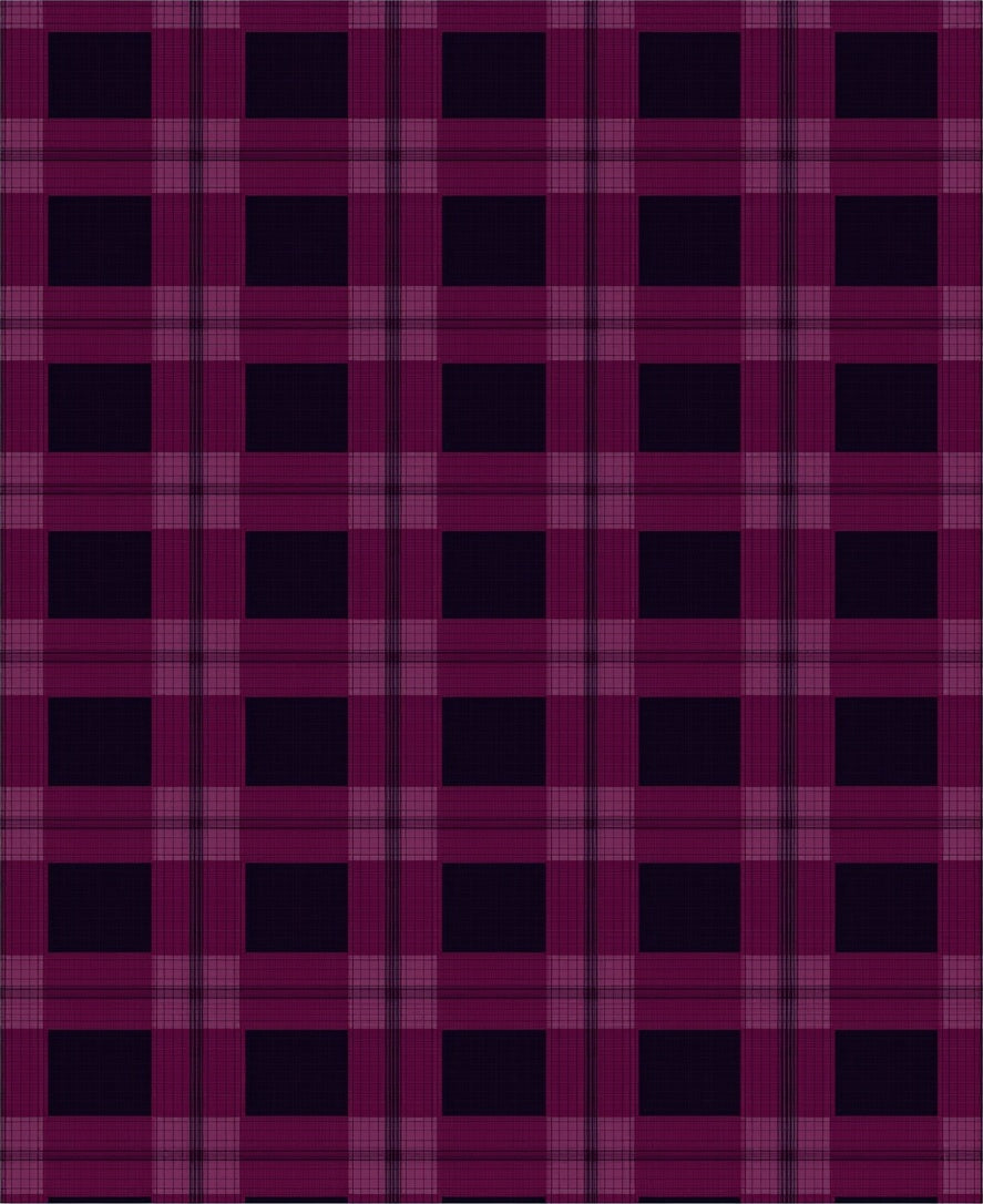 Classic Purple Tartan Plaid Design Rug
