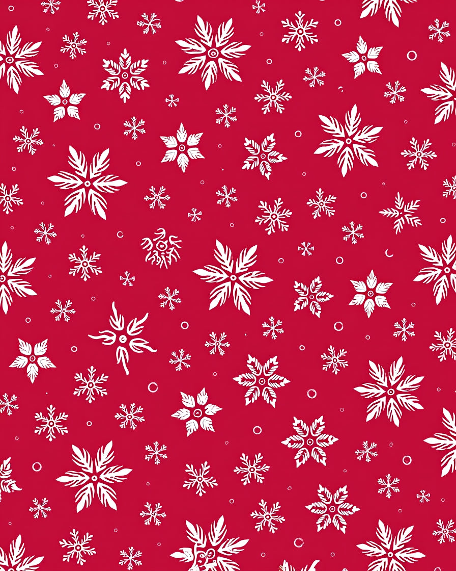 Festive Snowflake Pattern Design Rug