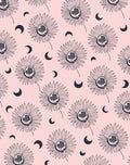Floral Moon Pattern Design Rug