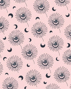 Floral Moon Pattern Design Rug