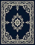 Classic Floral Medallion Frame Design Rug