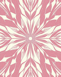 Pink Cream Radial Stripe Style Rug