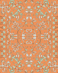 Art Nouveau Floral Swirl Pattern Rug