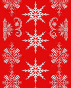 Winter Snowflake Pattern Design Rug