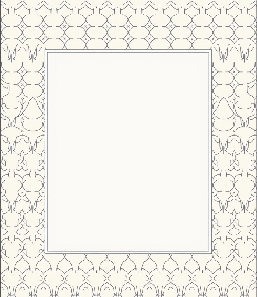 Cream Gray Abstract Geometric Pattern Rug