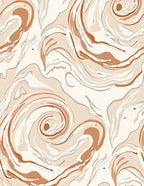 Abstract Swirl Warm Tones Rug