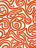 Abstract Curvy Swirl Pattern Rug