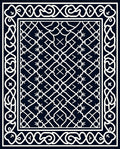 Intricate Tribal Geometric Design Rug