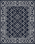 Intricate Tribal Geometric Design Rug
