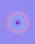 Purple Pastel Starburst Pattern Rug