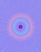 Purple Pastel Starburst Pattern Rug