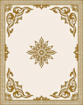 Gilded Floral Greek Key Border Rug