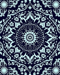 Elegant Mandala Floral Pattern Rug