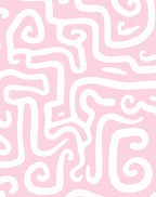 Playful Swirl Pastel Pattern Rug