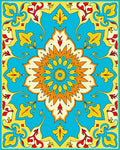 Sunny Floral Arabesque Design Rug