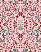 Elegant Floral Swirls Design Rug