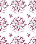 Crimson Floral Mandala With Script Rug
