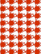 Classic Houndstooth Red Patterned Rug