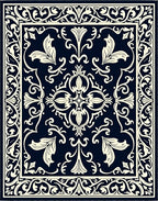Classic Floral Vine Intricate Design Rug