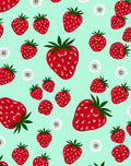 Sweet Strawberry Floral Pattern Design Rug