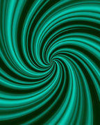 Teal Swirl Vortex Pattern Rug