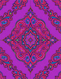Vibrant Paisley Swirl Mandala Pattern Rug