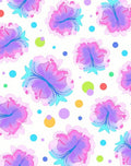 Gradient Floral Dot Pattern Rug