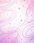 Abstract Swirls Pink Polka Dot Design Rug